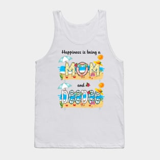Happiness Is Being A Mom And Deedee Summer Beach Happy Mother's Day Tank Top